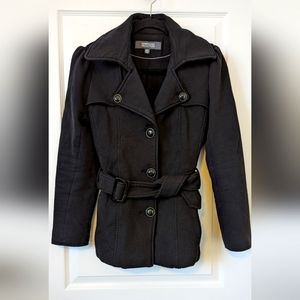 Kenneth Cole Black Peacoat L